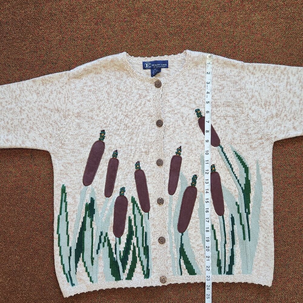 Vintage E Main Line by Eagle's Eye Sweater with Cattails - Picture 11 of 11